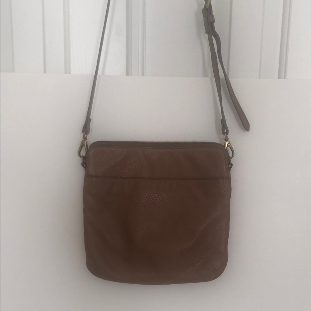 Brown Leather Fossil Crossbody Bag